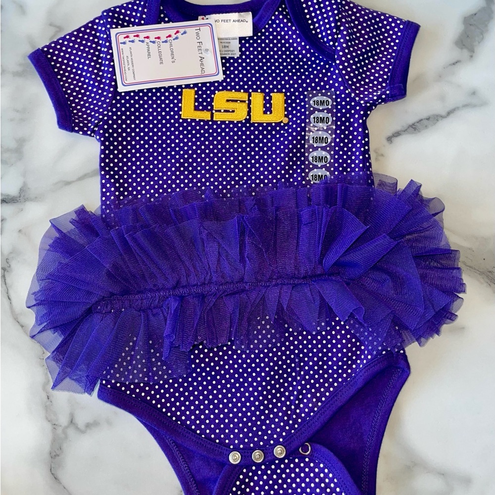 Purple LSU Kids One Piece